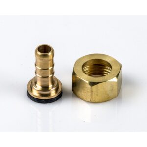 Racord tetilla con junta y tuerca 1/2"