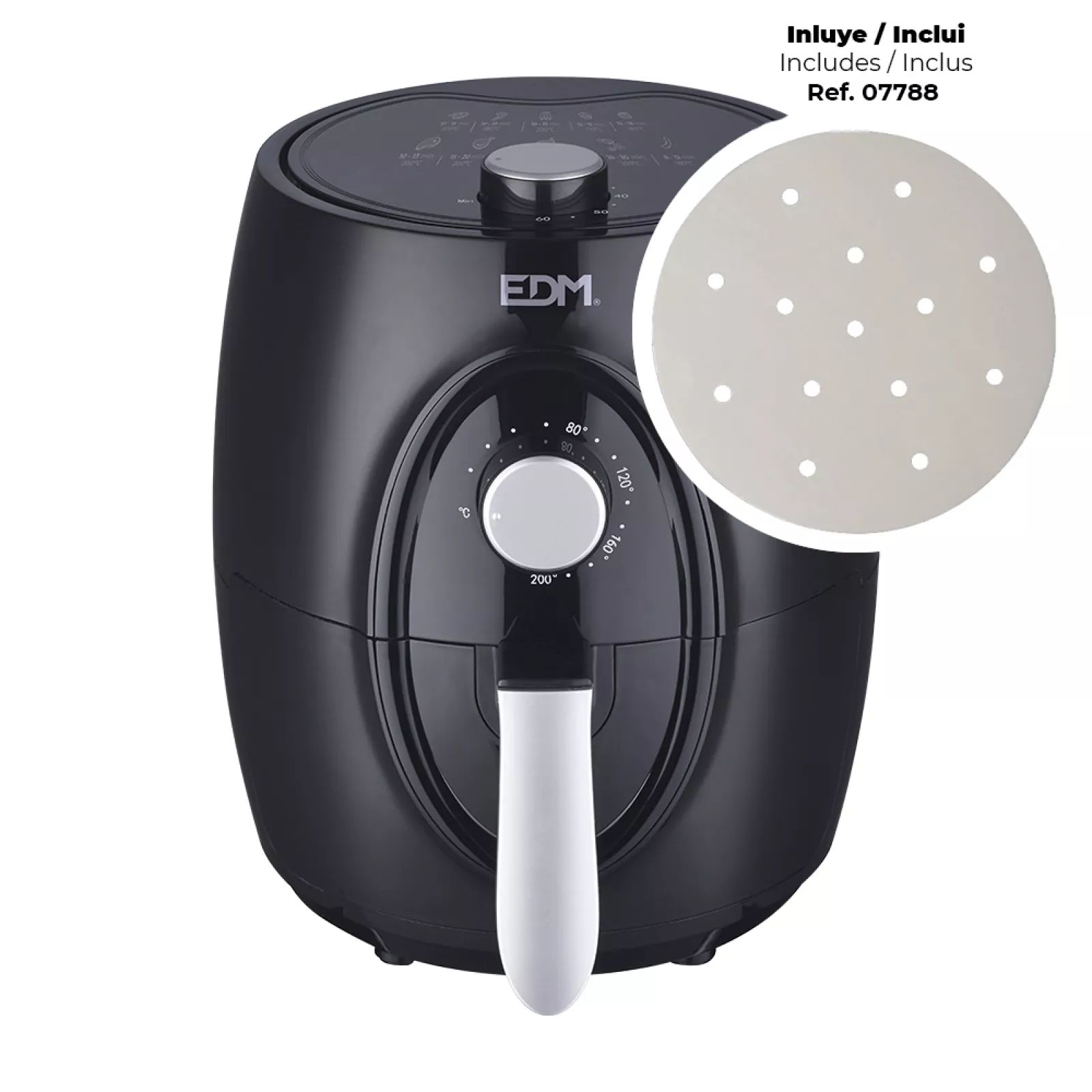 FREIDORA DE AIRE 3,6 l 1400 W CON CESTA