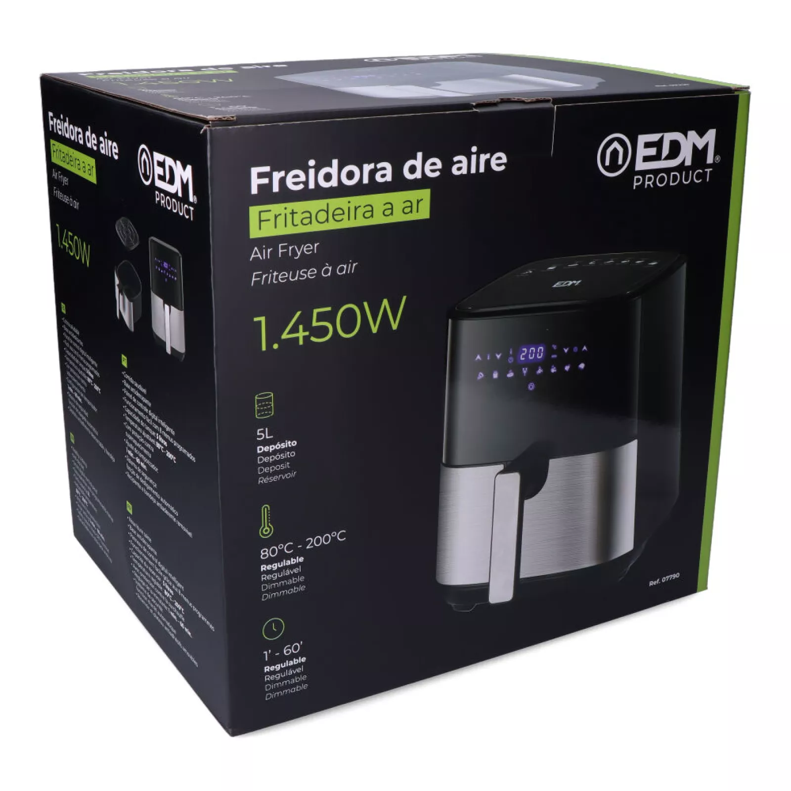 FREIDORA DE AIRE CON PANTALLA LED 5 l - Imagen 6