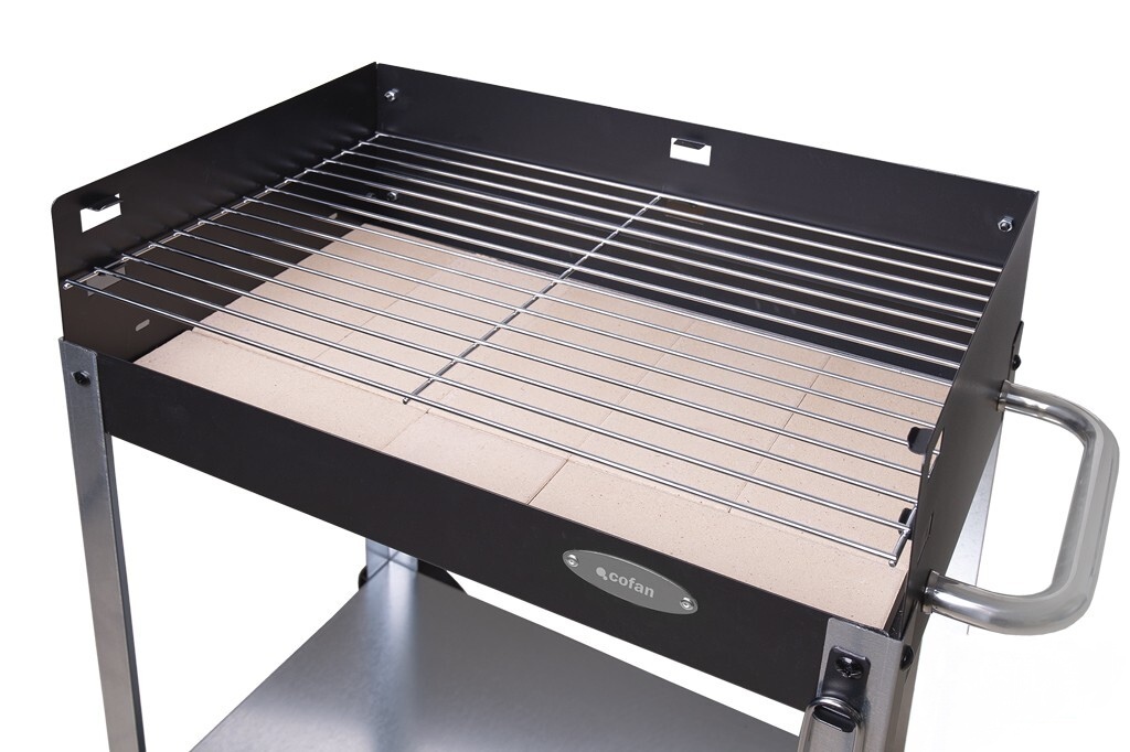 Barbacoa de carbón con ruedas - Imagen 5