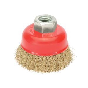 Cepillo Taza Acero Latonado M14