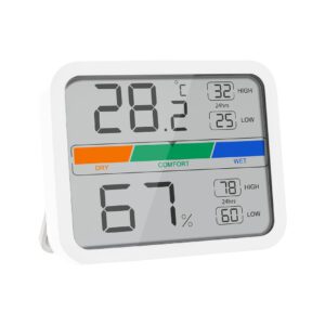 Termómetro Digital Con Indicador De Humedad
