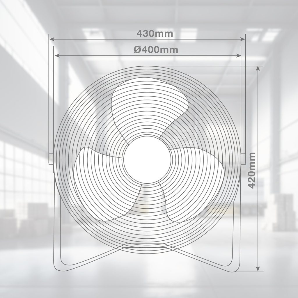 Ventilador metálico de suelo - Imagen 5