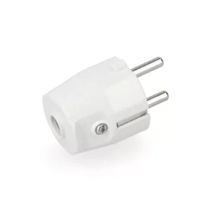 CLAVIJA TIPO F 10/16A T/TL 4,8mm (RETRACTILADA) BLANCA